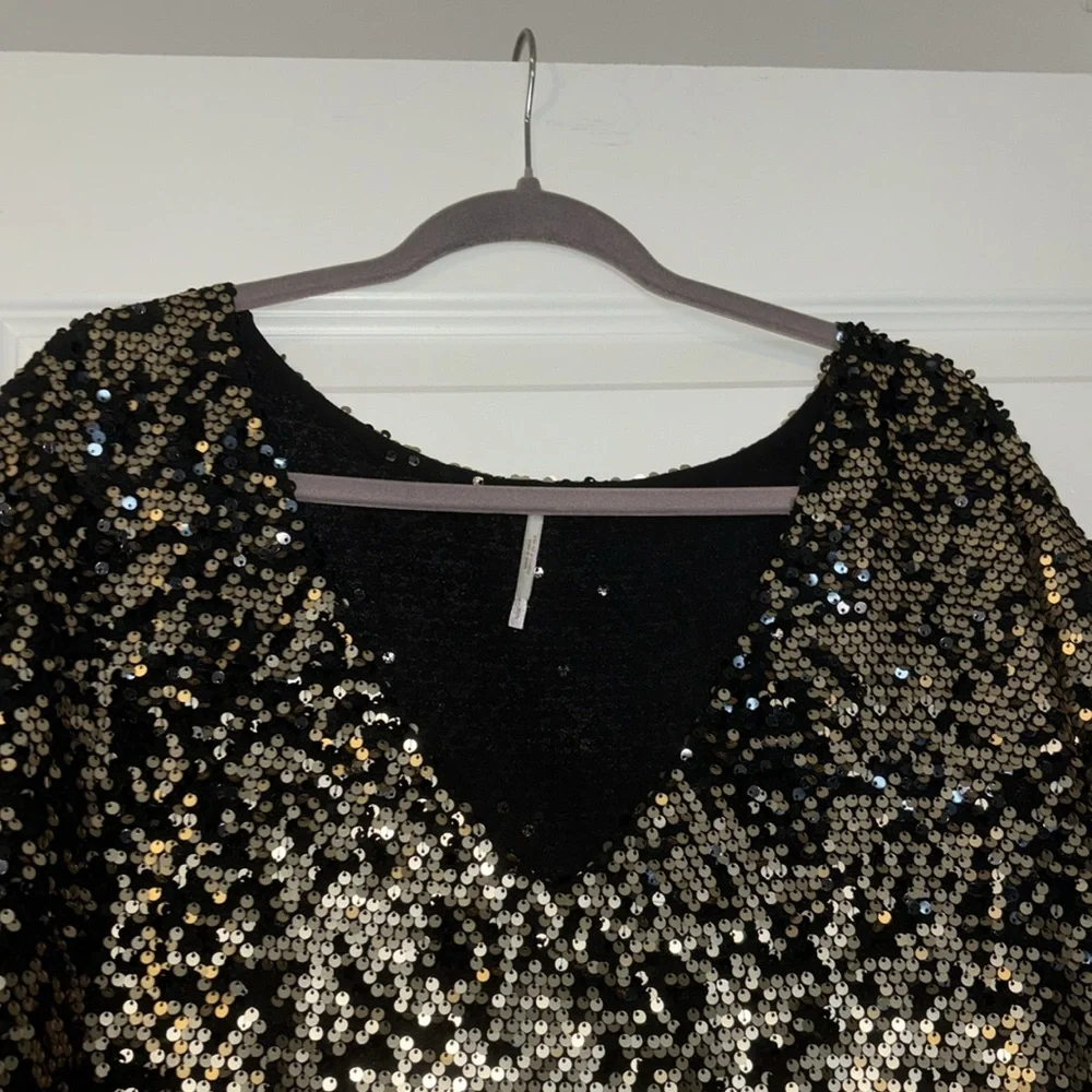 Free people sequins mini dress - Picture 6 of 7